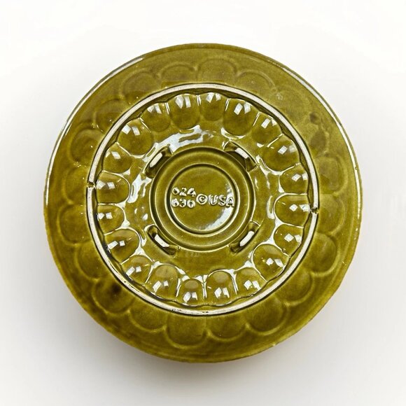 Vintage California Pottery 1970's MCM Deviled Egg Platter 624 630 USA - Picture 6 of 12